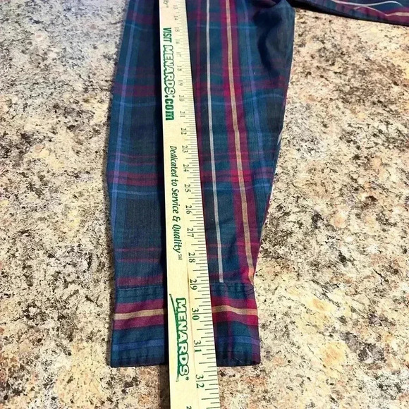 McGREGOR Button Front Shirt Size XL Grid Striped Long Sleeves EUC - Picture 12 of 15